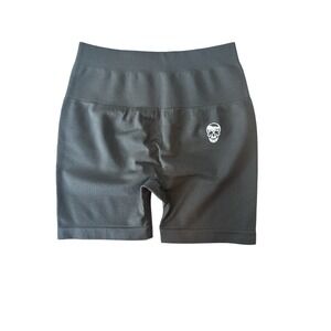 Gymreaper Infinity Seamless Shorts Women's XS Gray High Waist Biker Athletic New